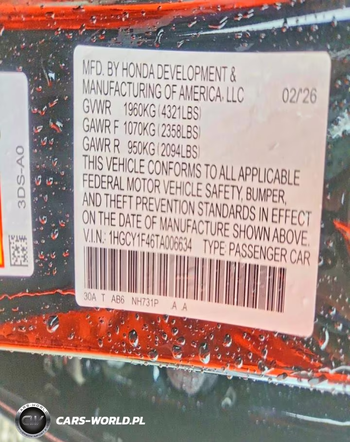 2026 Honda Accord Se VIN:1HGCY1F46TA006634 - 12