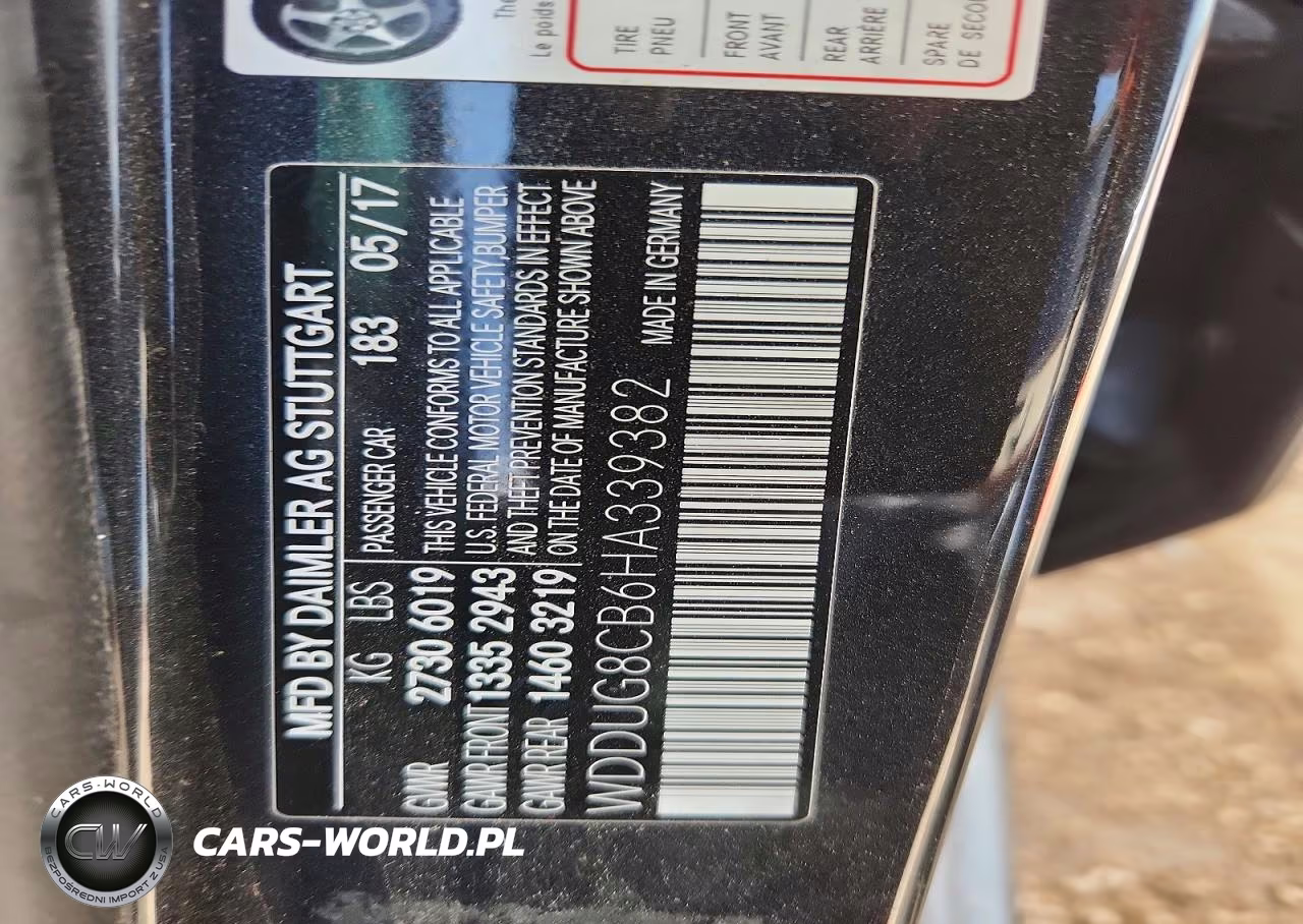 2017 Mercedes-Benz S 550 VIN:WDDUG8CB6HA339382 - 12