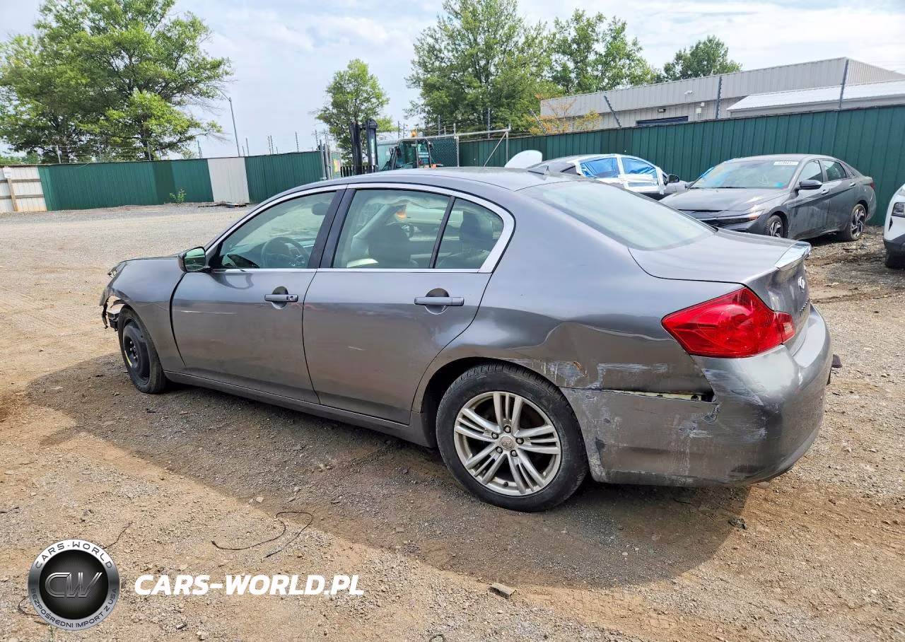 2012 Infiniti G25X VIN:JN1DV6AR5CM862102 - 2