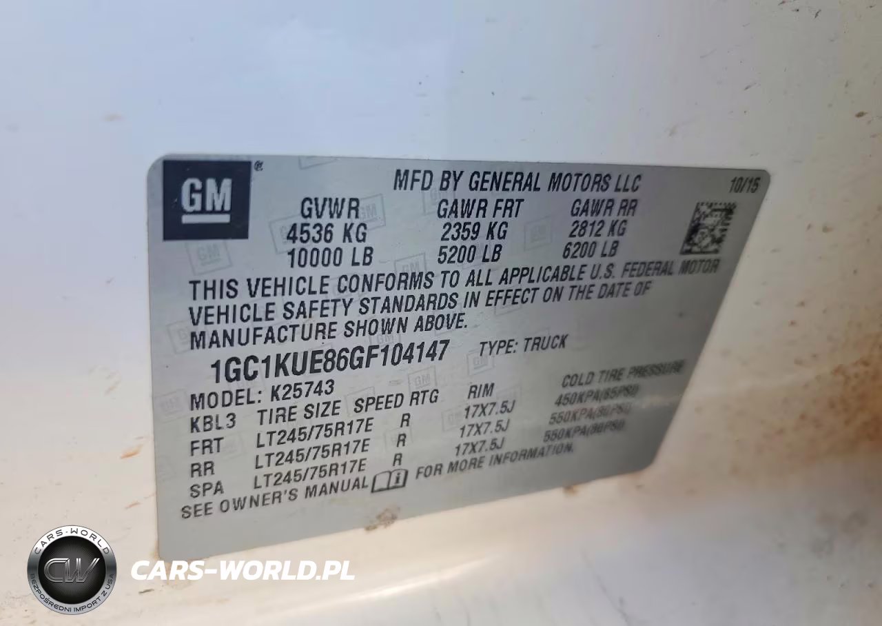 2016 Chevrolet Silverado K2500 Heavy Duty VIN:1GC1KUE86GF104147 - 12