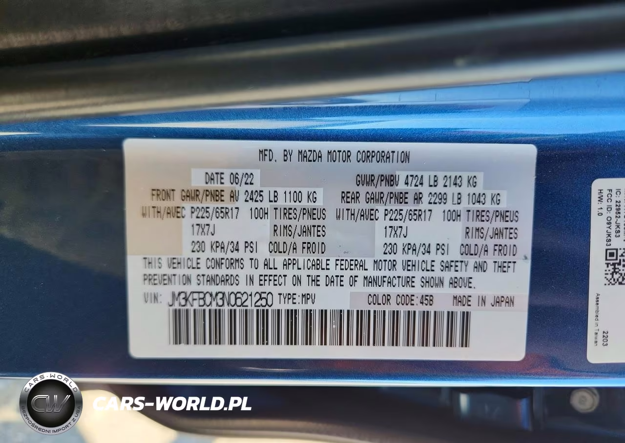 2022 Mazda Cx-5 Preferred VIN:JM3KFBCM3N0621250 - 14