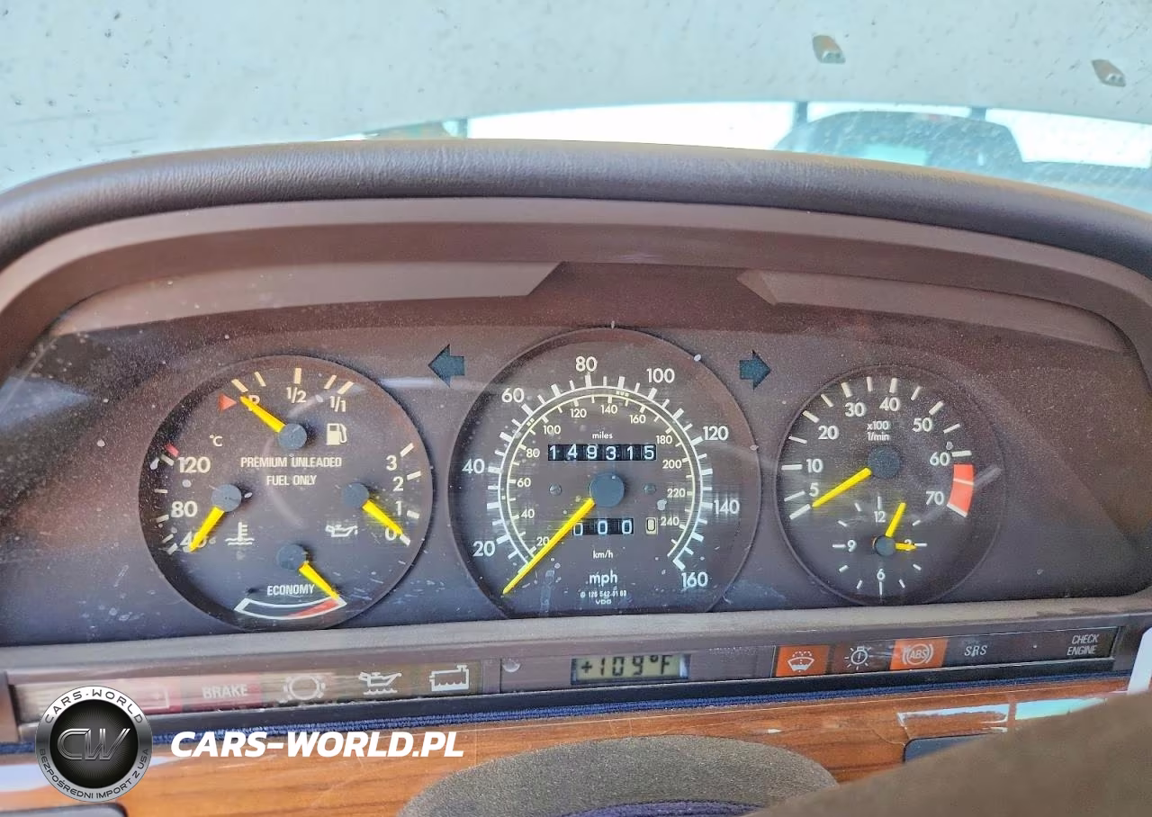 1991 Mercedes-Benz 300 Se VIN:WDBCA24D1MA606960 - 9