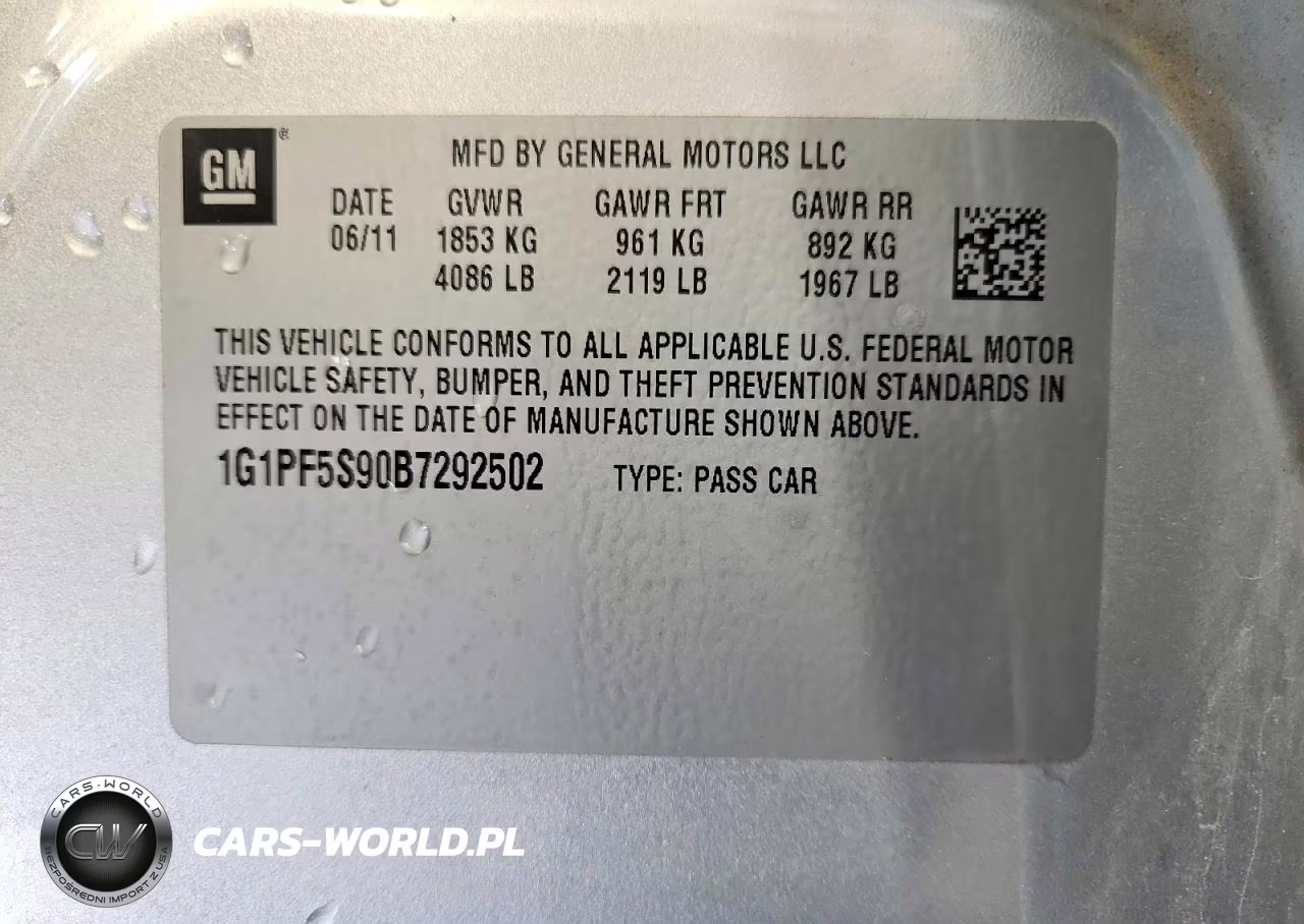 2011 Chevrolet Cruze Lt VIN:1G1PF5S90B7292502 - 13