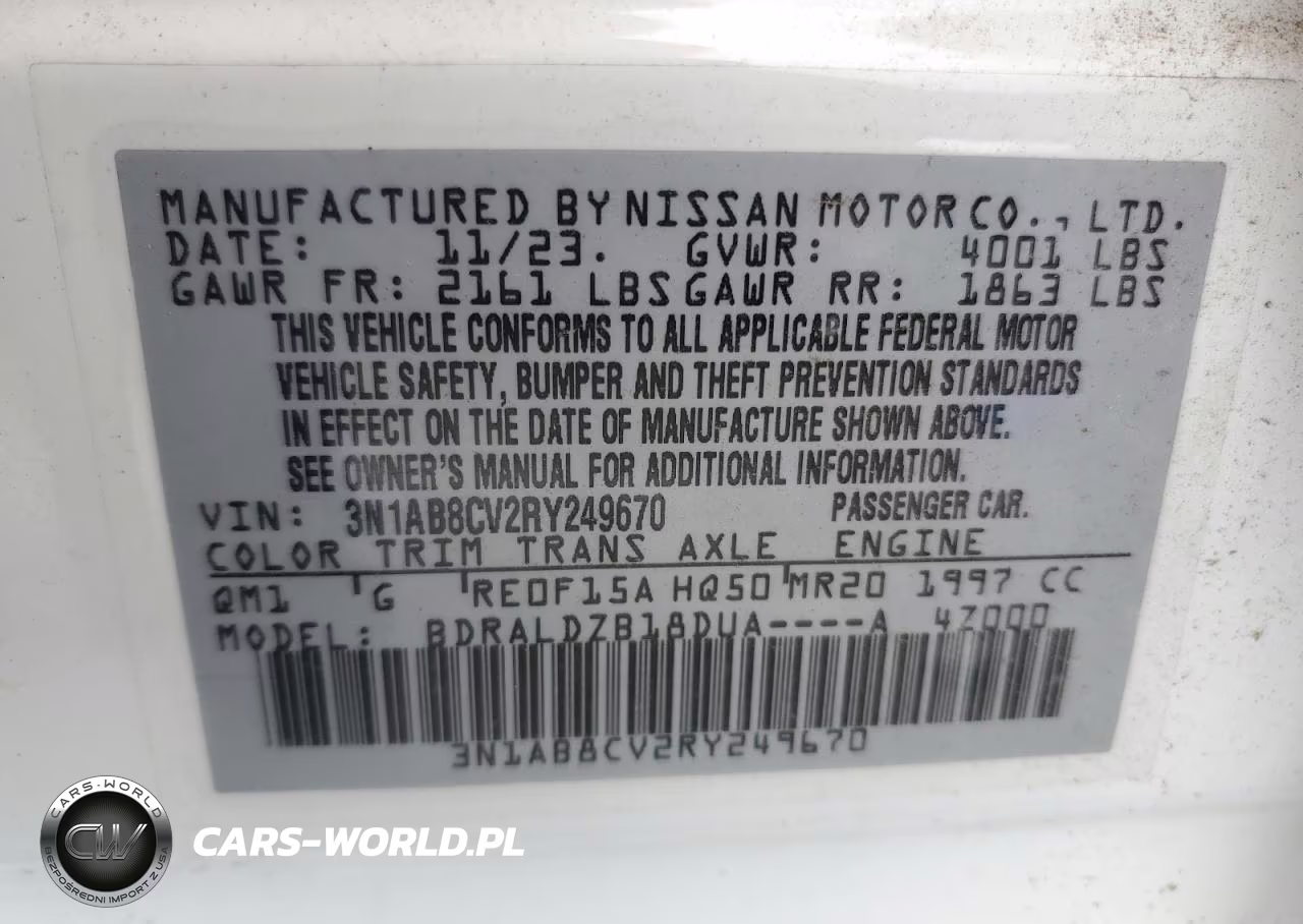 2024 Nissan Sentra Sv VIN:3N1AB8CV2RY249670 - 12