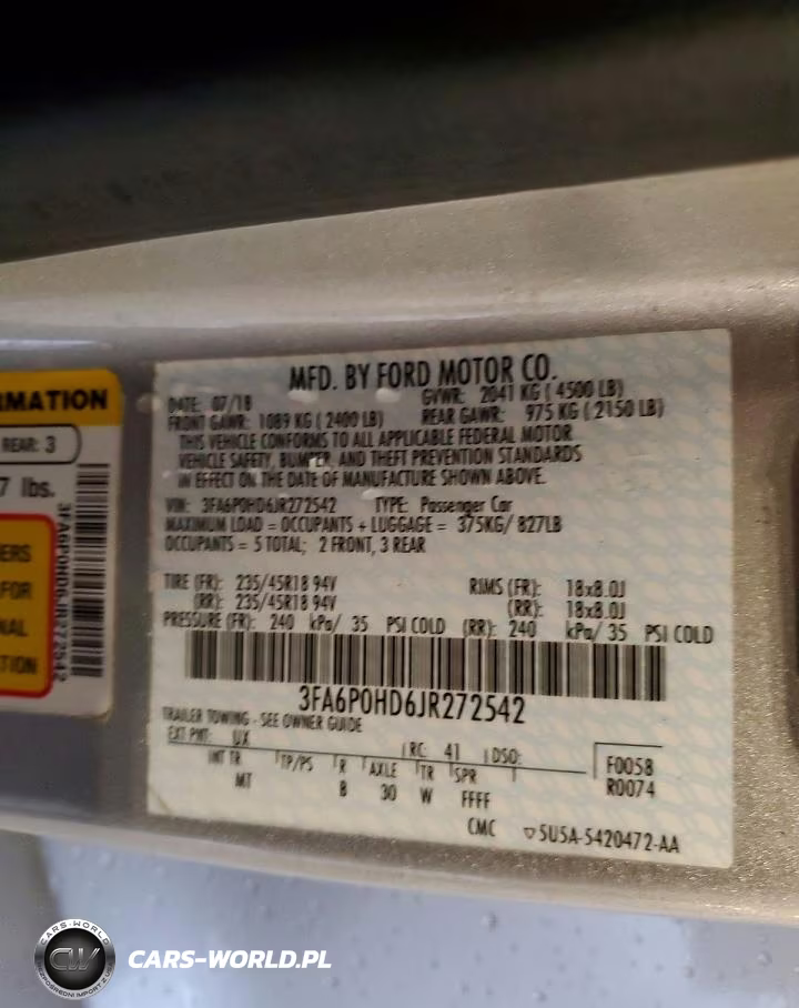 2018 Ford Fusion Se VIN:3FA6P0HD6JR272542 - 12
