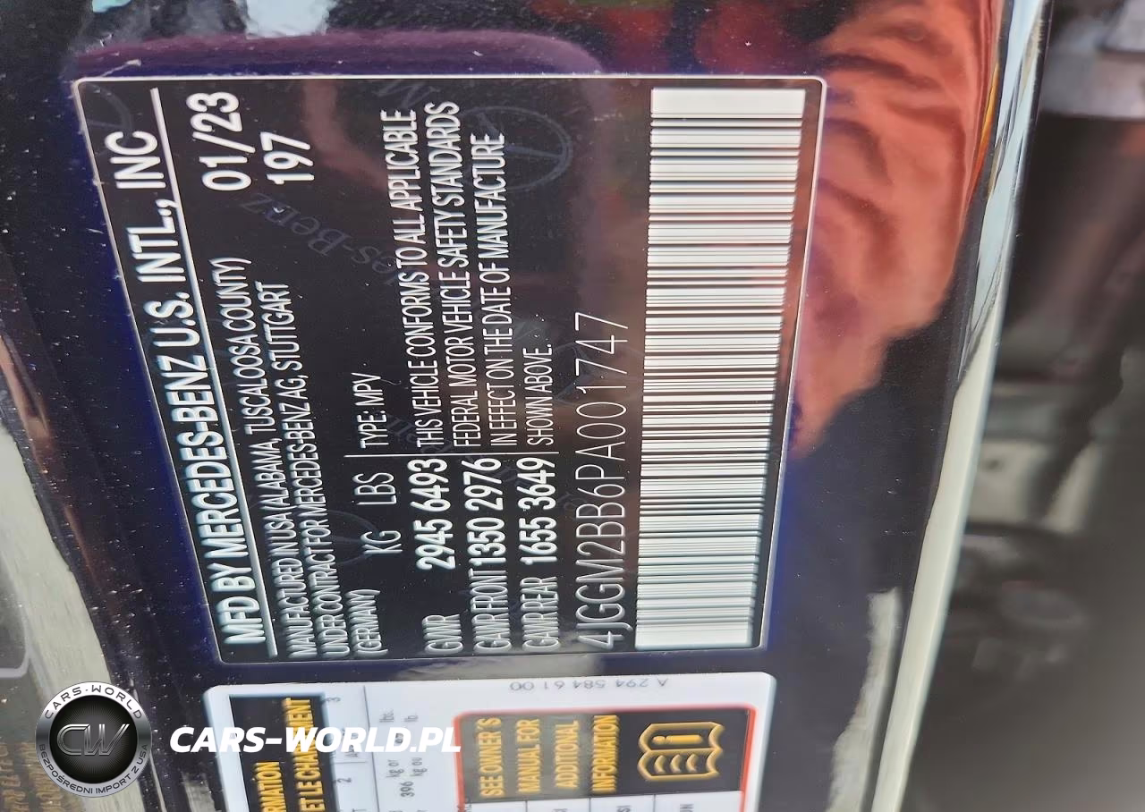 2023 Mercedes-Benz Eqe Suv 350+ VIN:4JGGM2BB6PA001747 - 12