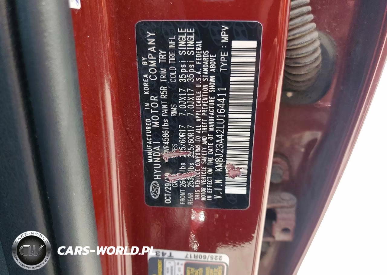 2020 Hyundai Tucson Se VIN:KM8J23A42LU164411 - 13