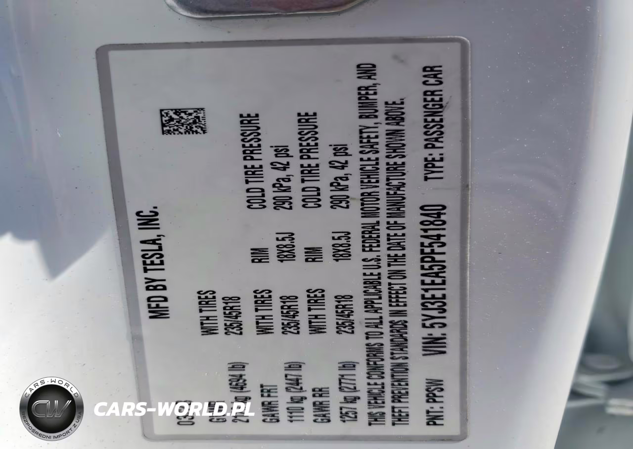 2023 Tesla Model 3 VIN:5YJ3E1EA5PF541840 - 13