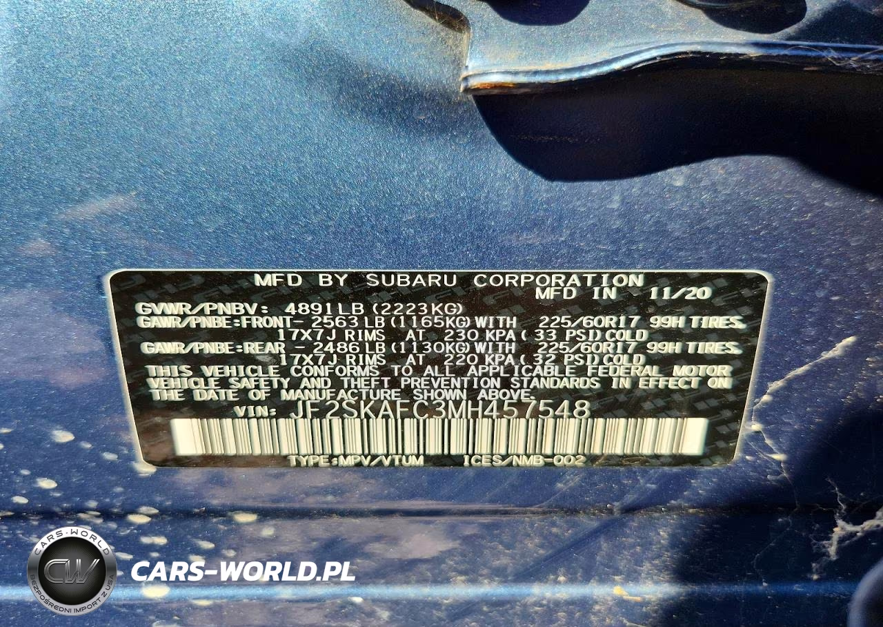 2021 Subaru Forester Premium VIN:JF2SKAFC3MH457548 - 13