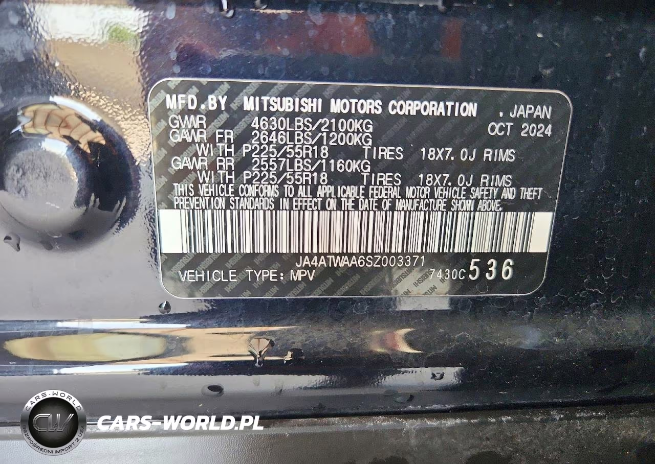 2025 Mitsubishi Eclipse Cross Se VIN:JA4ATWAA6SZ003371 - 12