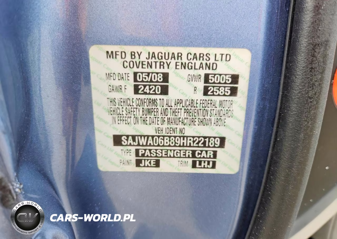 2009 Jaguar Xf Premium Luxury VIN:SAJWA06B89HR22189 - 13