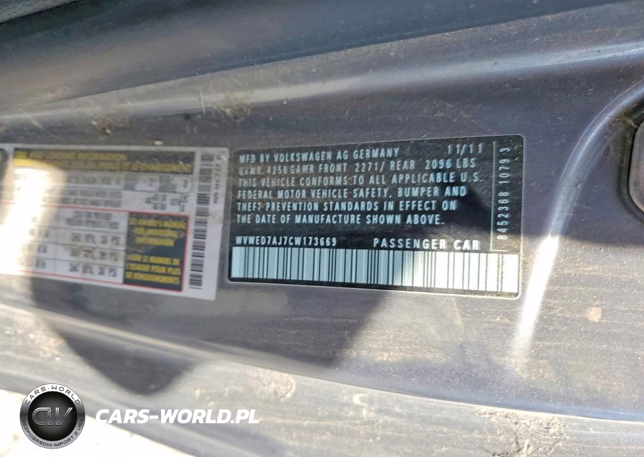 2012 Volkswagen Gti VIN:WVWED7AJ7CW173669 - 12