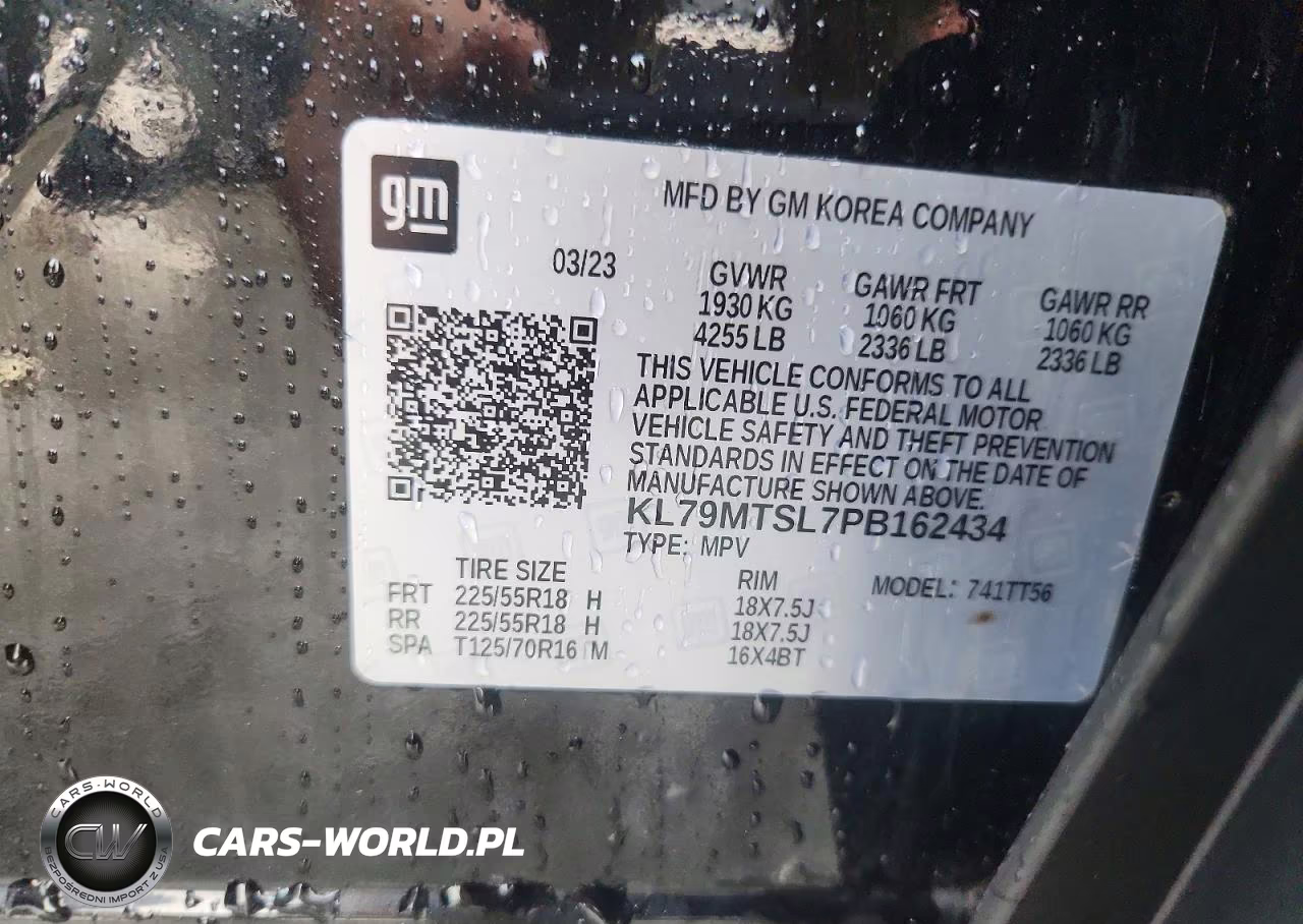 2023 Chevrolet Trailblazer Rs VIN:KL79MTSL7PB162434 - 13