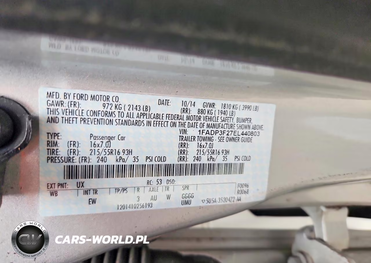 2014 Ford Focus Se VIN:1FADP3F27EL440803 - 12