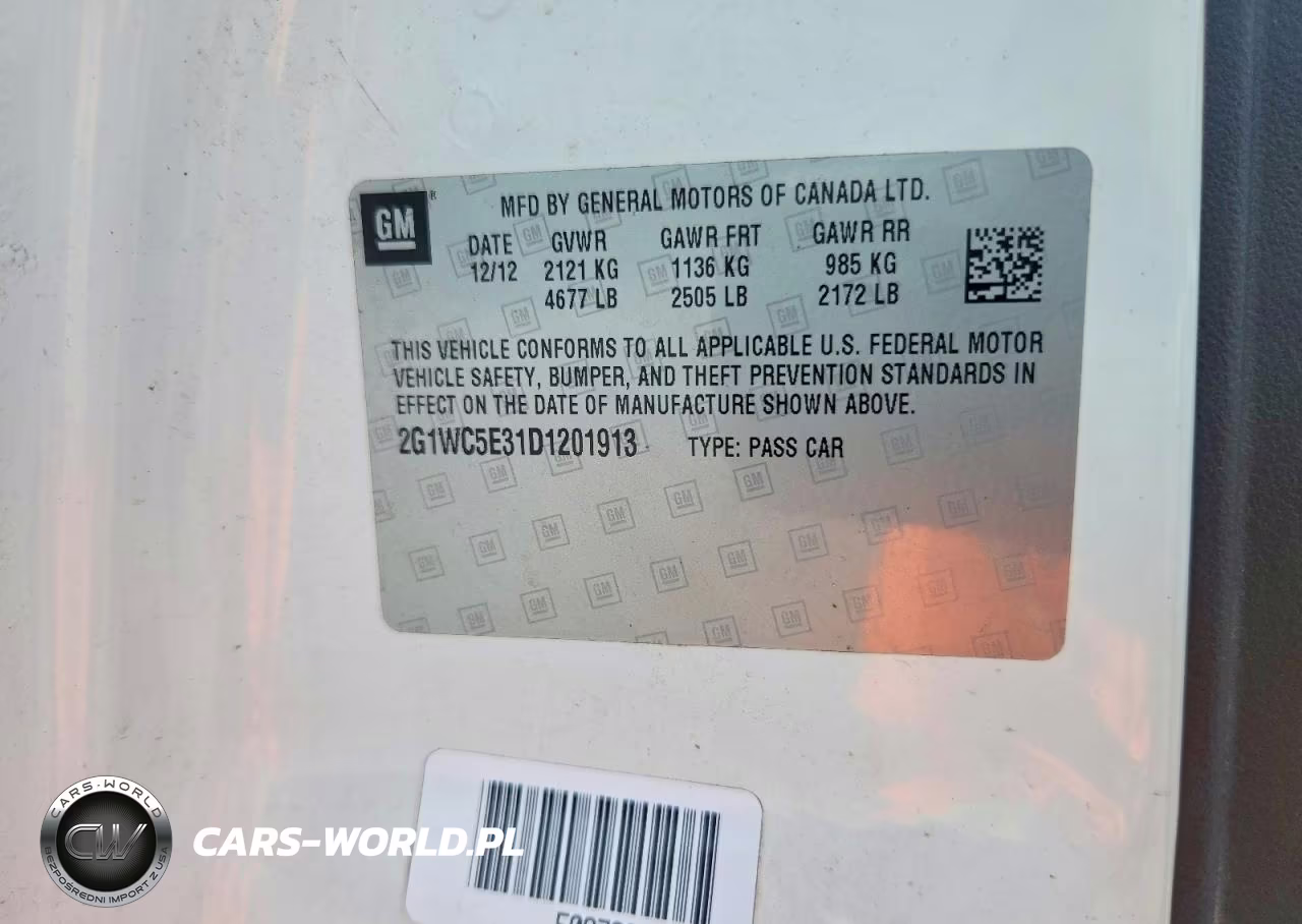 2013 Chevrolet Impala Ltz VIN:2G1WC5E31D1201913 - 12