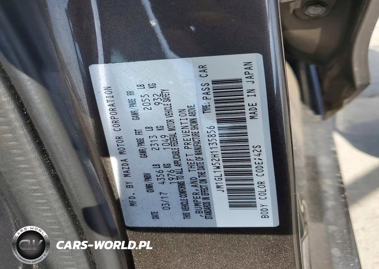 2017 Mazda 6 Grand Touring VIN:JM1GL1W52H1135856 - 13