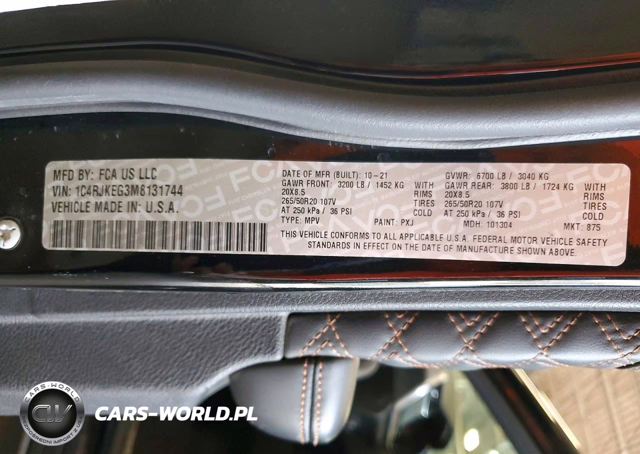 2021 Jeep Grand Cherokee L Summit VIN:1C4RJKEG3M8131744 - 13