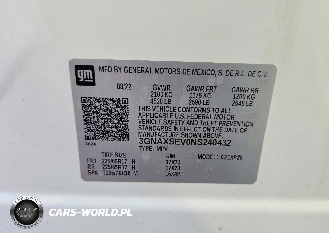 2022 Chevrolet Equinox Ls VIN:3GNAXSEV0NS240432 - 13