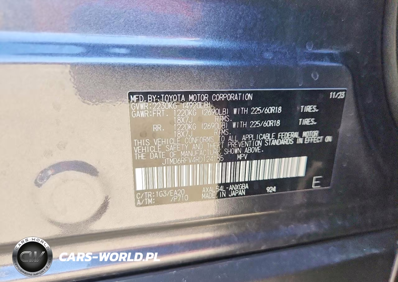 2024 Toyota Rav4 Limited VIN:JTMD6RFV4RD124155 - 13