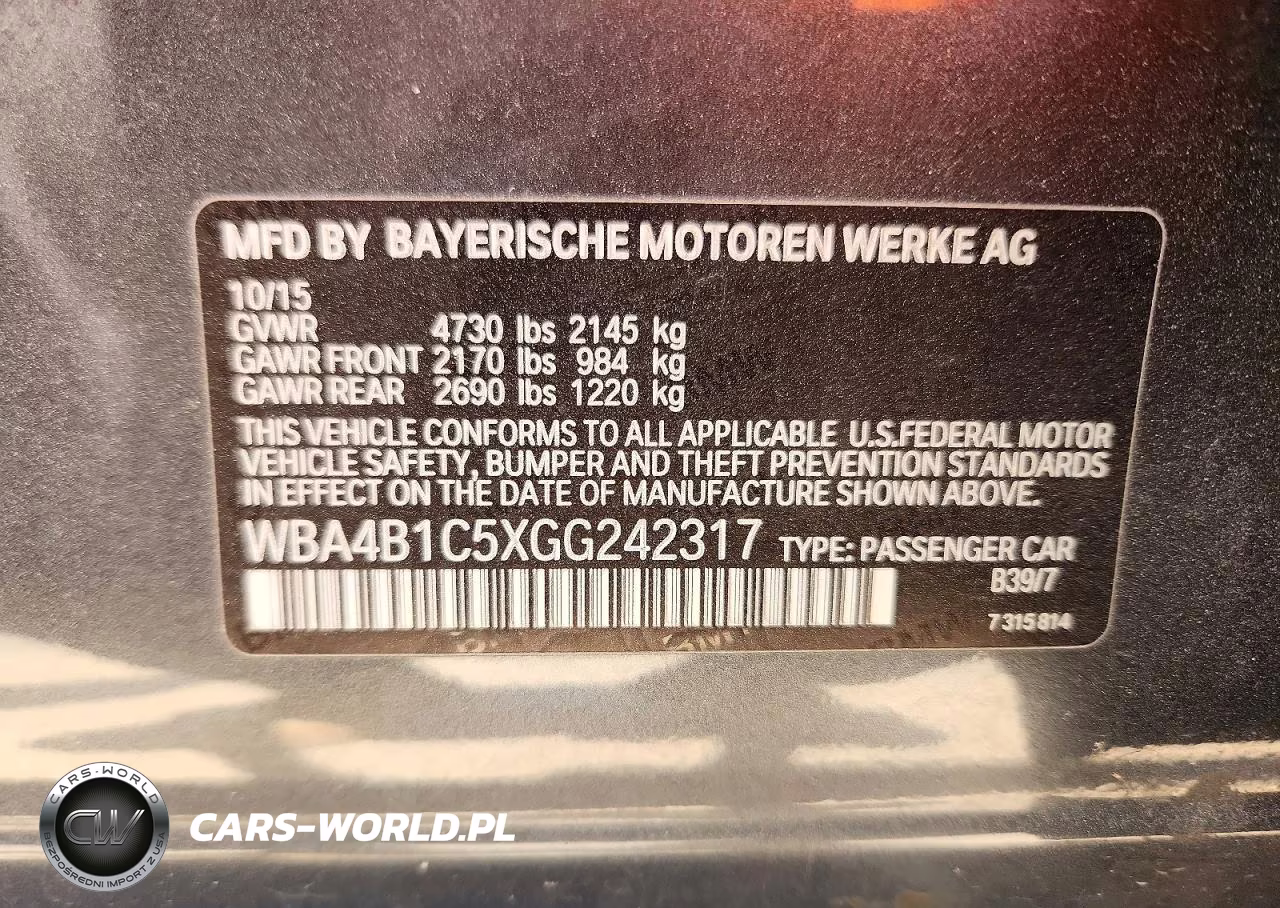 2016 BMW 435 I Gran Coupe VIN:WBA4B1C5XGG242317 - 23