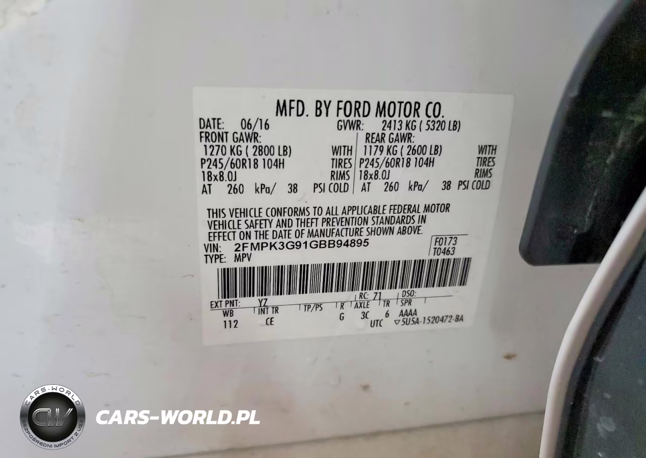 2016 Ford Edge Se VIN:2FMPK3G91GBB94895 - 13