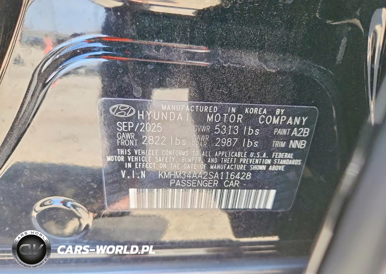 2025 Hyundai Ioniq 6 Sel VIN:KMHM34AA2SA116428 - 12