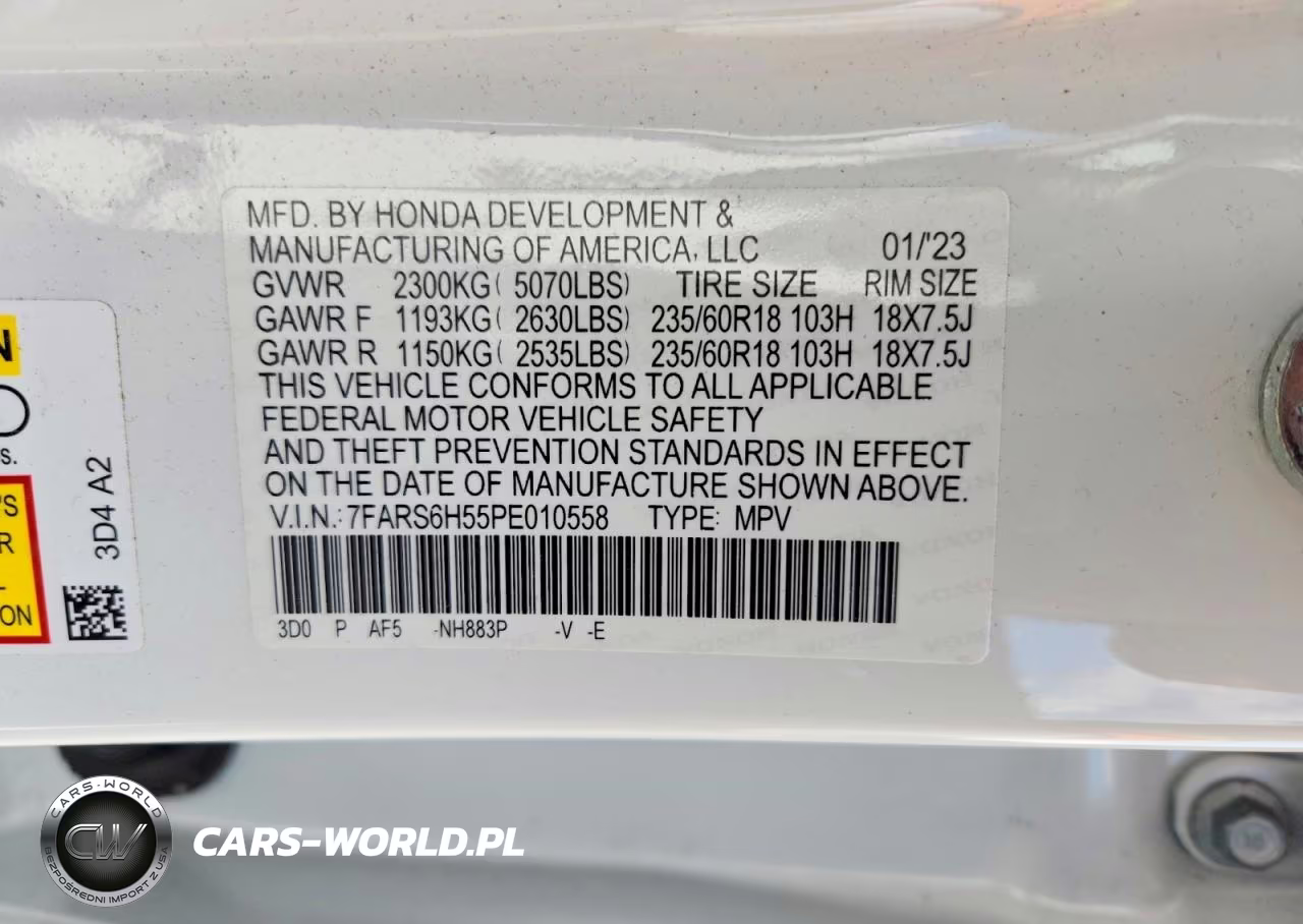 2023 Honda Cr-V Sport VIN:7FARS6H55PE010558 - 13