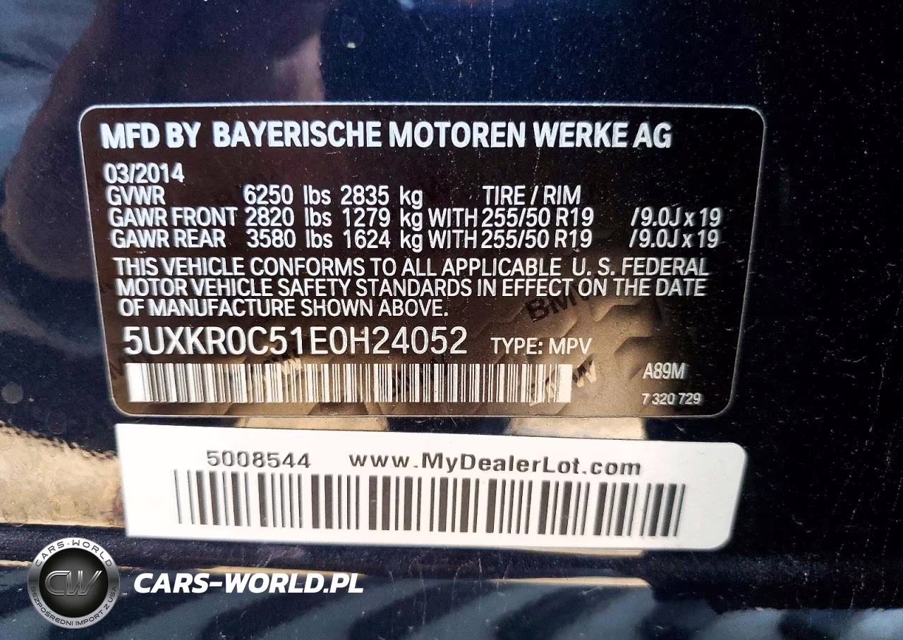 2014 BMW X5 xDrive35I VIN:5UXKR0C51E0H24052 - 13
