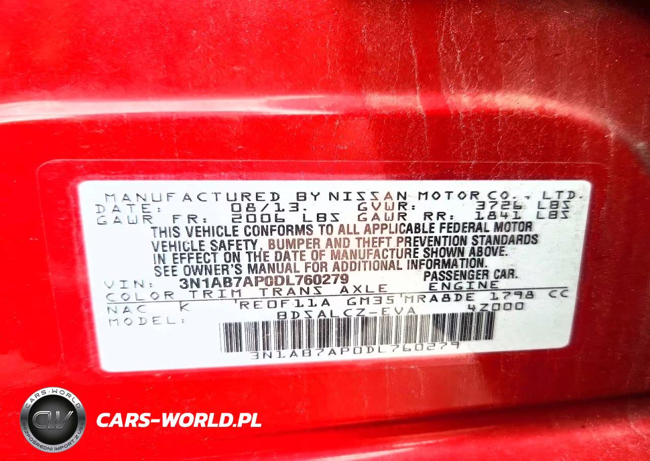 2013 Nissan Sentra S VIN:3N1AB7AP0DL760279 - 12