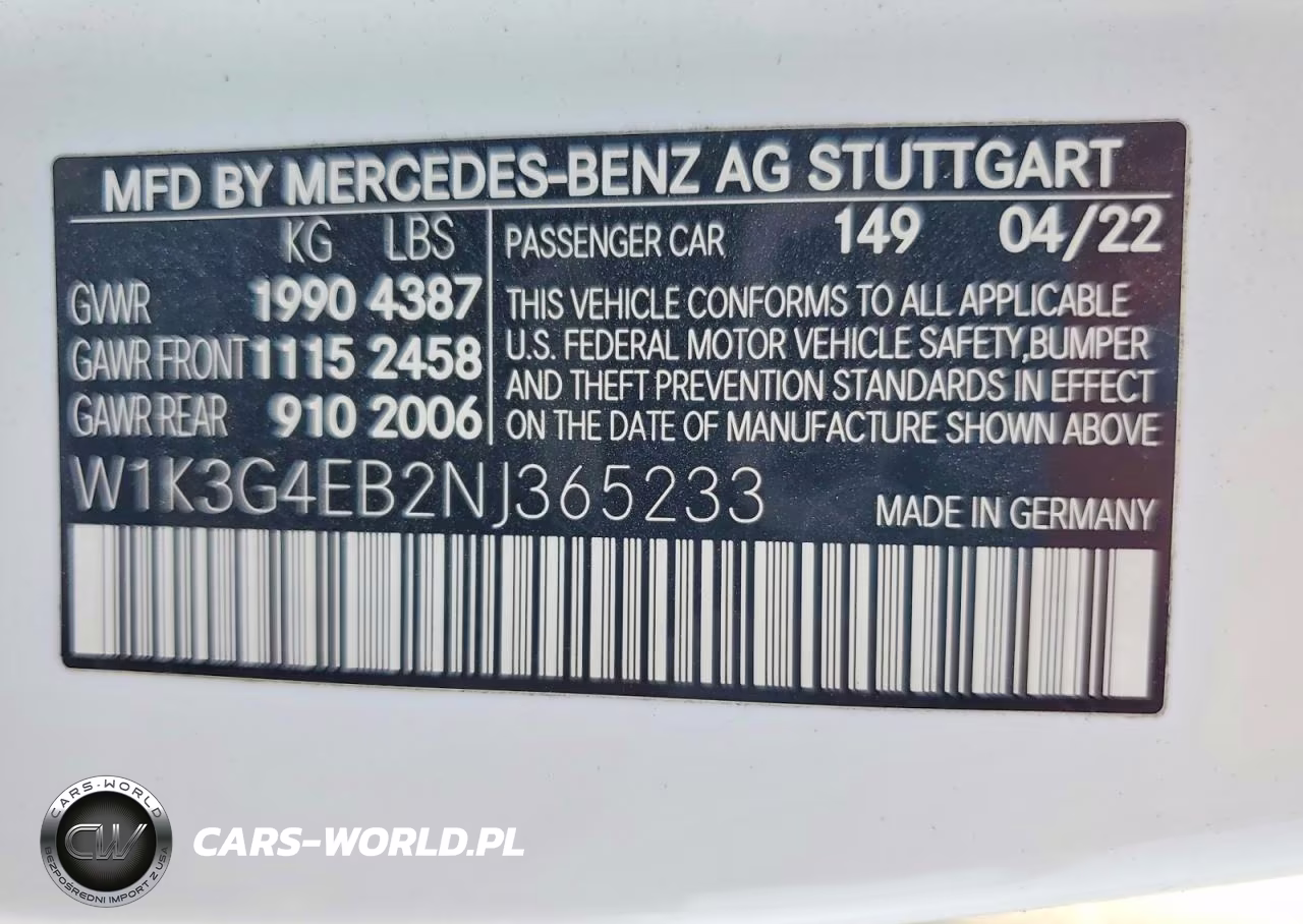 2022 Mercedes-Benz A 220 VIN:W1K3G4EB2NJ365233 - 12