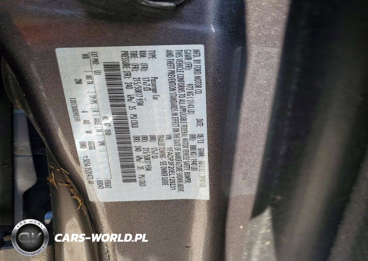 2014 Ford Focus Se VIN:1FADP3F20EL129231 - 12