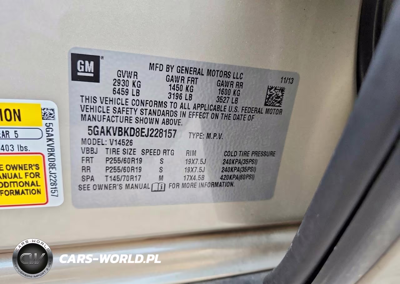 2014 Buick Enclave VIN:5GAKVBKD8EJ228157 - 12