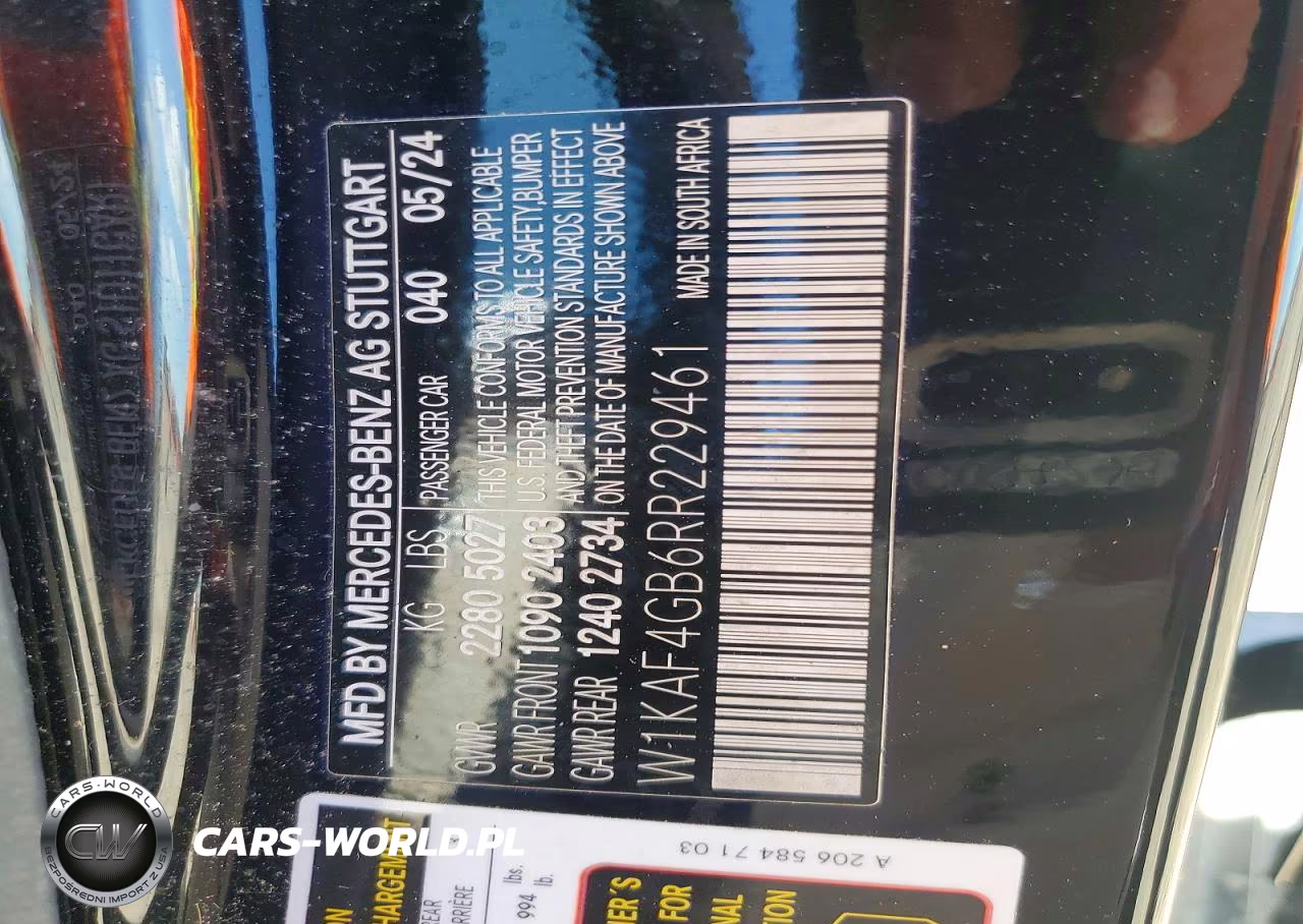 2024 Mercedes-Benz C 300 VIN:W1KAF4GB6RR229461 - 13