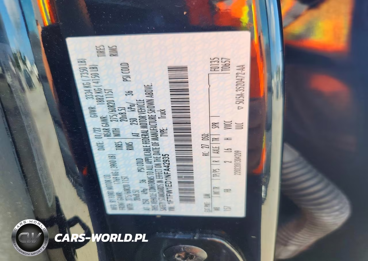 2022 Ford F150 Supercrew VIN:1FTFW1ED1NFA42935 - 12
