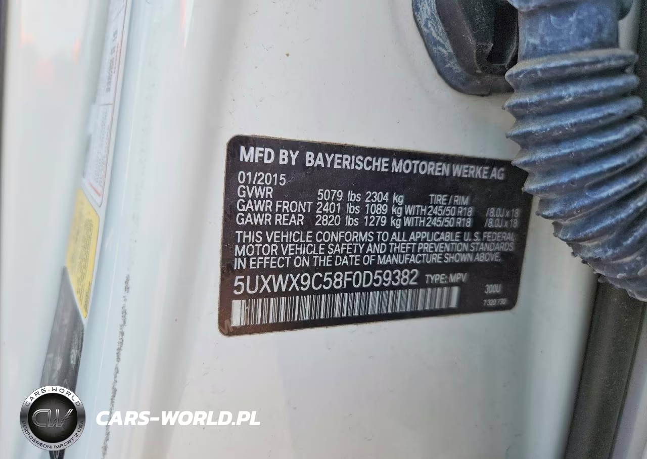2015 BMW X3 xDrive28I VIN:5UXWX9C58F0D59382 - 13