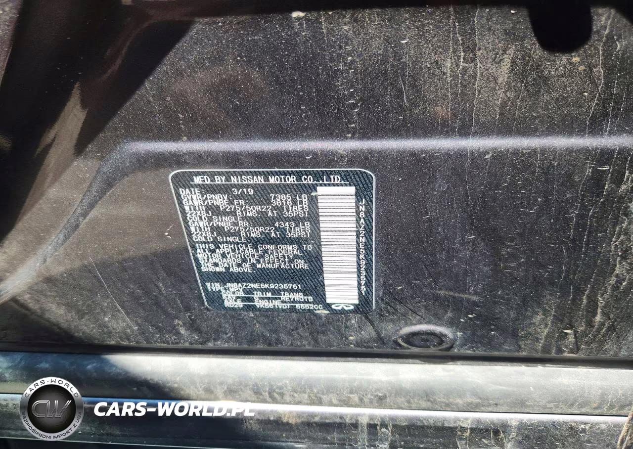 2019 Infiniti Qx80 Limited VIN:JN8AZ2NE5K9235751 - 13