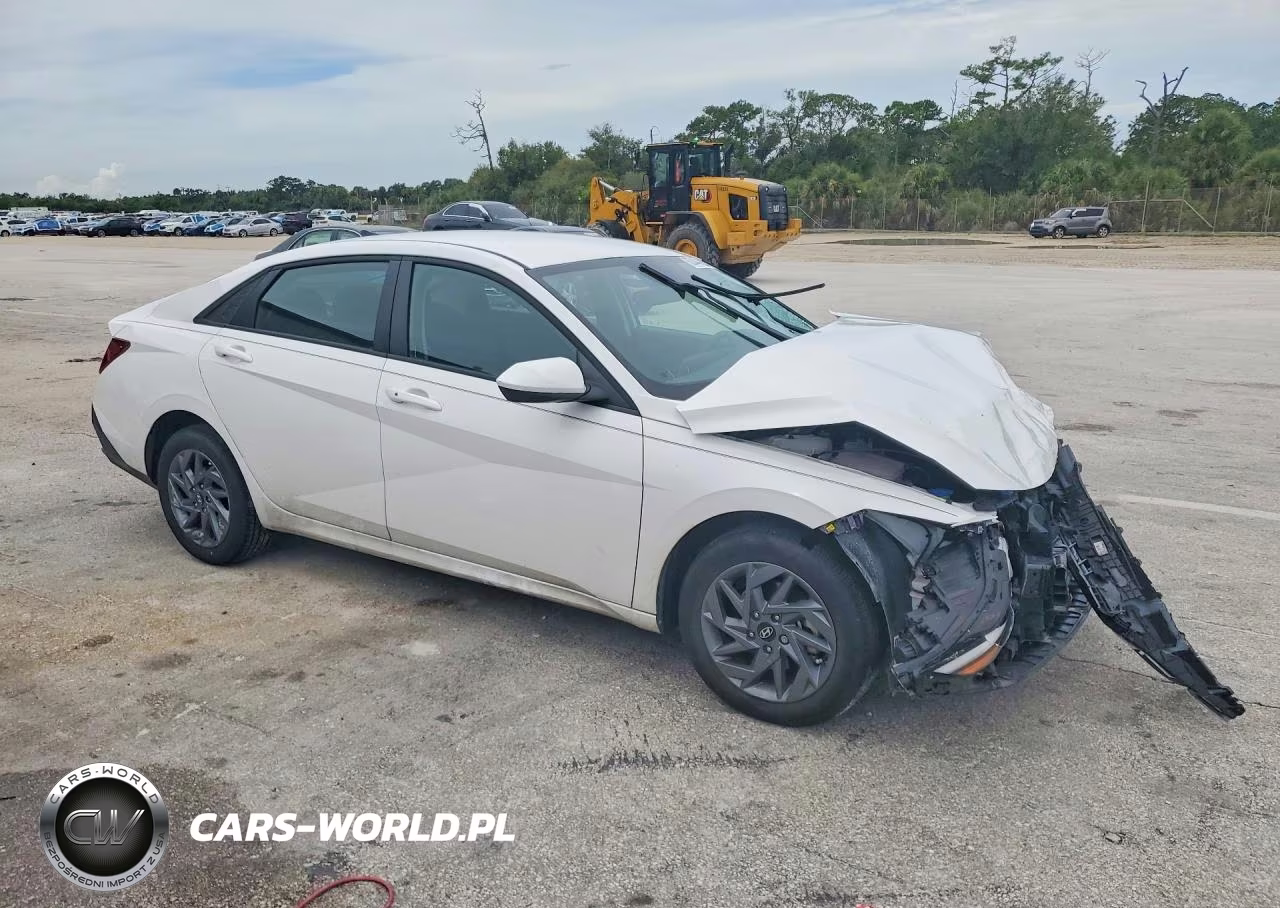 2025 Hyundai Elantra Hybrid Blue VIN:KMHLM4DJ7SU164624 - 4