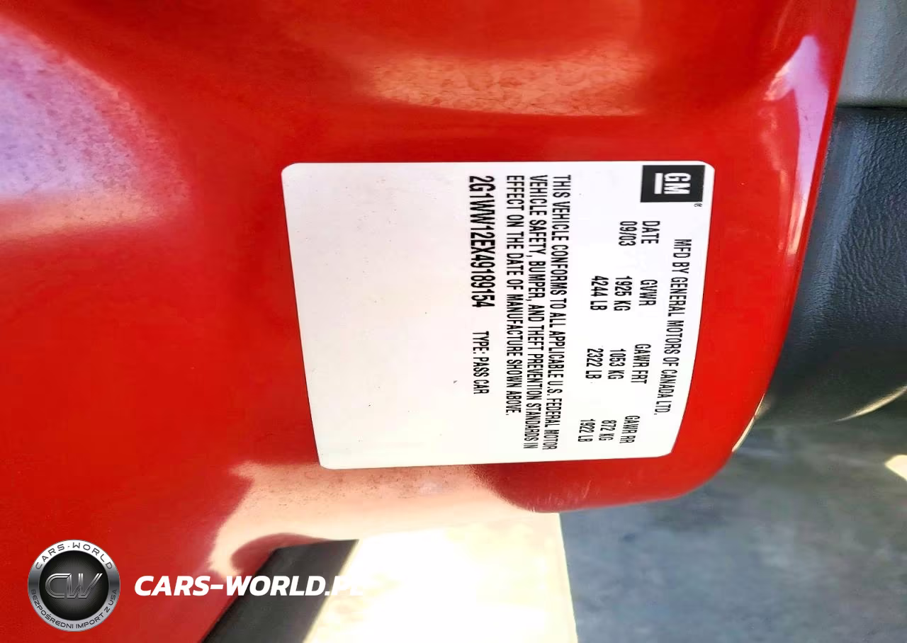 2004 Chevrolet Monte Carlo Ls VIN:2G1WW12EX49189154 - 12