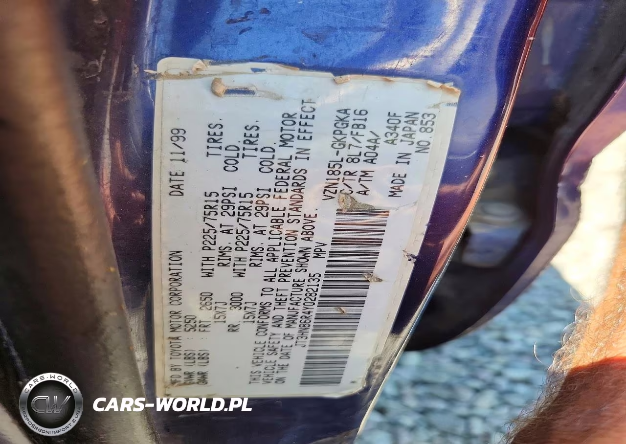 2000 Toyota 4Runner Sr5 VIN:JT3HN86R4Y0282135 - 12