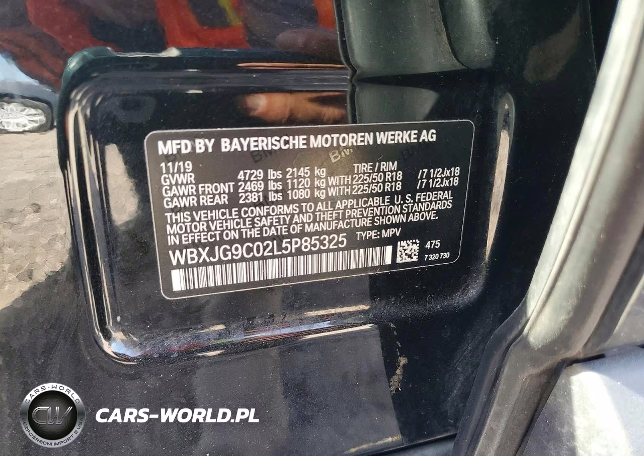 2020 BMW X1 xDrive28I VIN:WBXJG9C02L5P85325 - 13