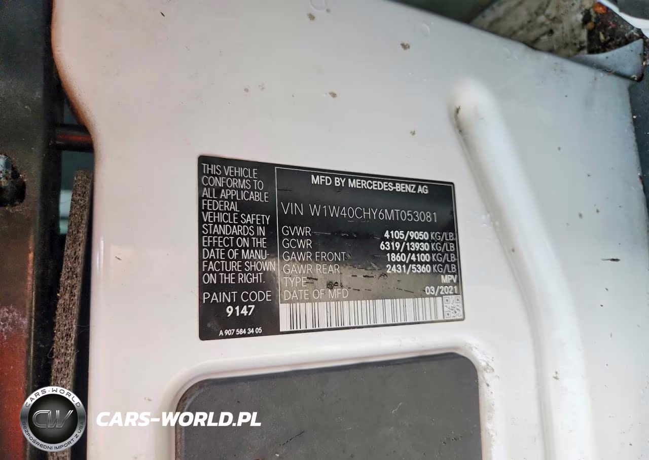 2021 Mercedes-Benz Sprinter 2500 Delivery Van VIN:W1W40CHY6MT053081 - 12