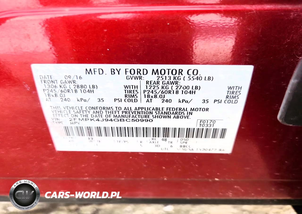 2016 Ford Edge Sel VIN:2FMPK4J94GBC50990 - 14