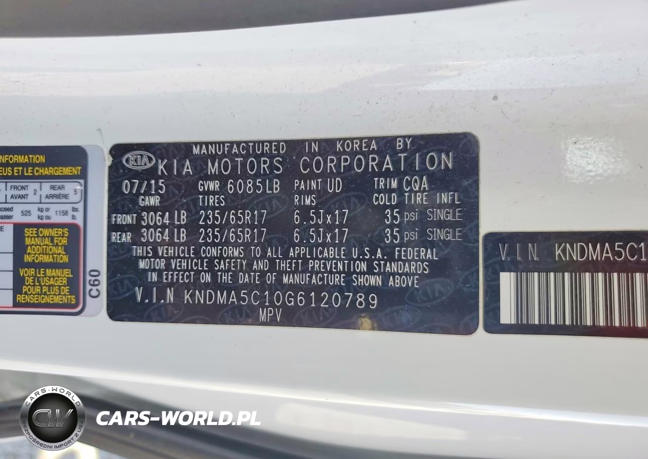 2016 Kia Sedona L VIN:KNDMA5C10G6120789 - 13