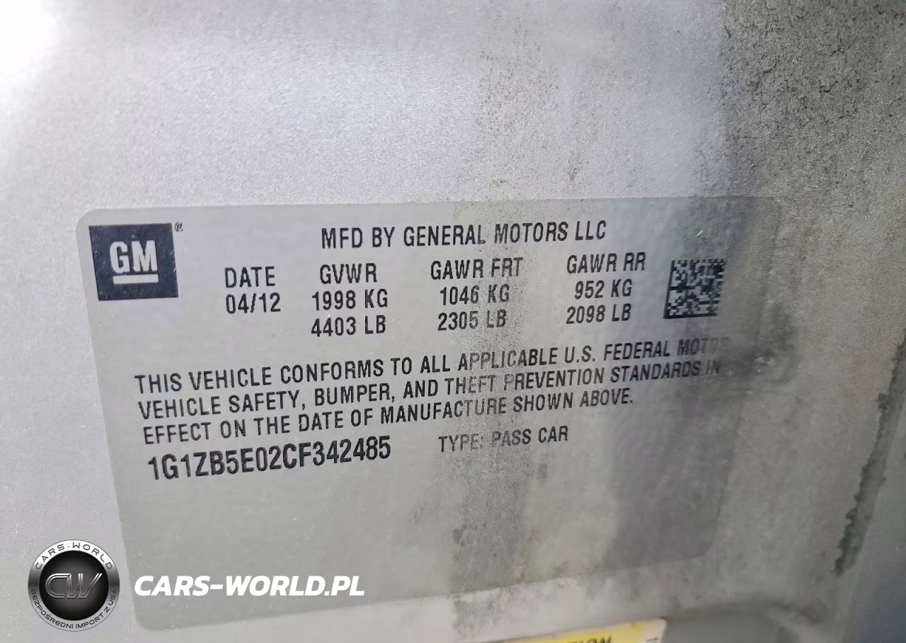 2012 Chevrolet Malibu Ls VIN:1G1ZB5E02CF342485 - 12