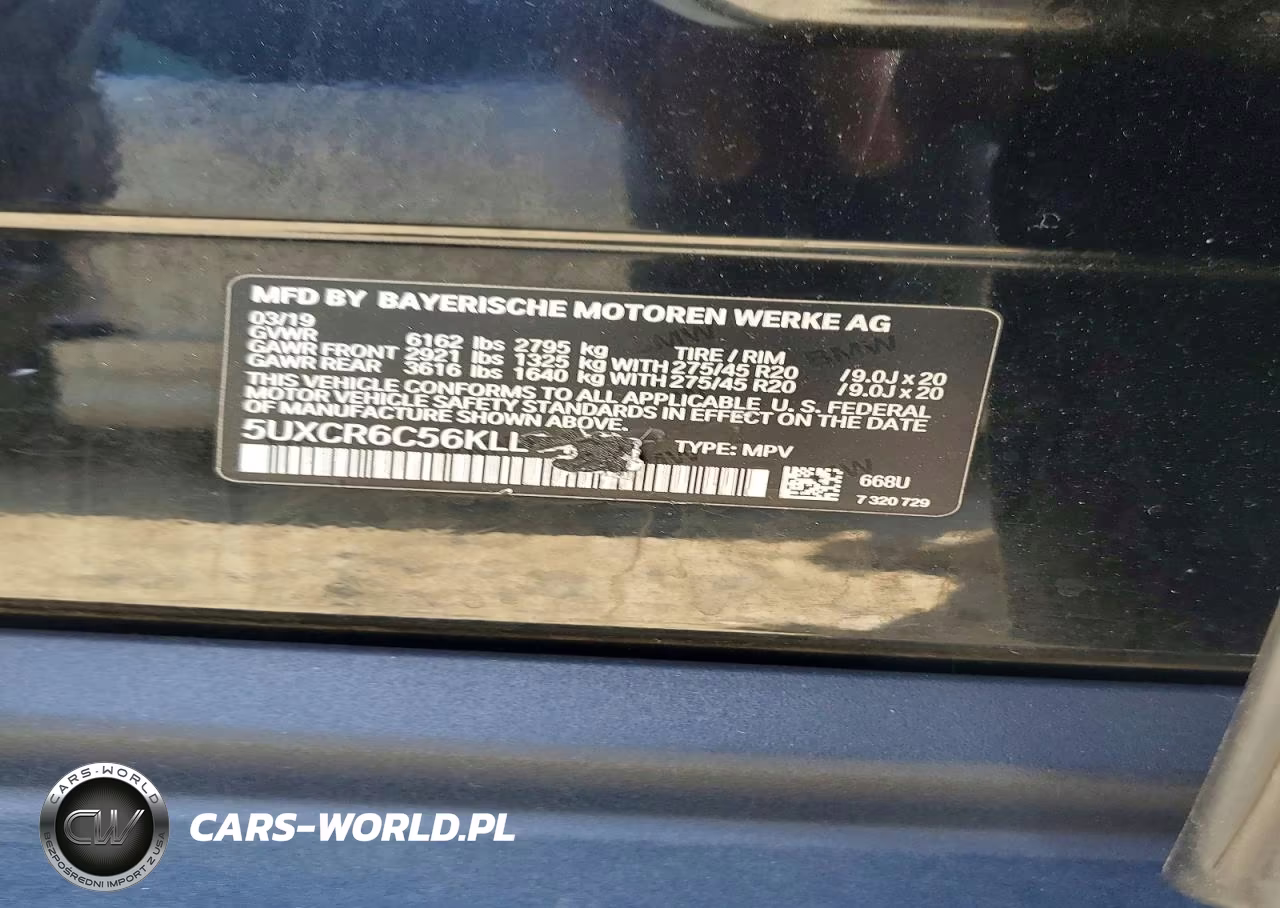 2019 BMW X5 xDrive40I VIN:5UXCR6C56KLL14278 - 12