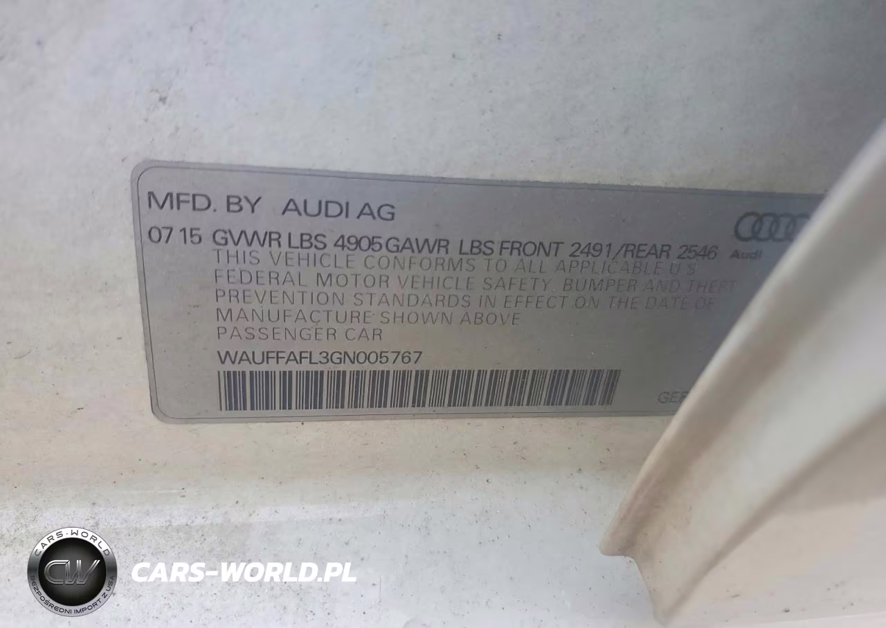 2016 Audi A4 Premium Plus S-Line VIN:WAUFFAFL3GN005767 - 12