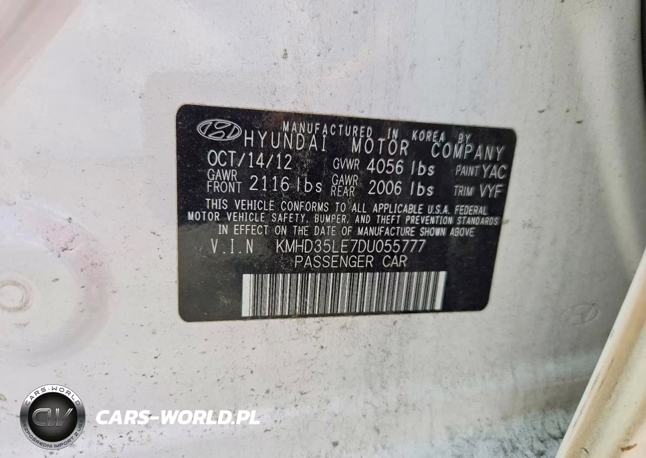 2013 Hyundai Elantra Gt Base VIN:KMHD35LE7DU055777 - 12