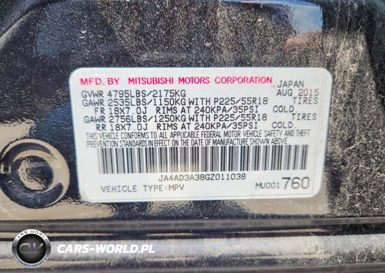 2016 Mitsubishi Outlander Se VIN:JA4AD3A38GZ011038 - 13