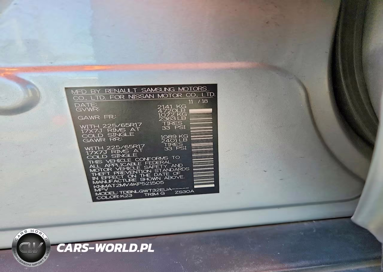 2019 Nissan Rogue Sv VIN:KNMAT2MV4KP521505 - 12