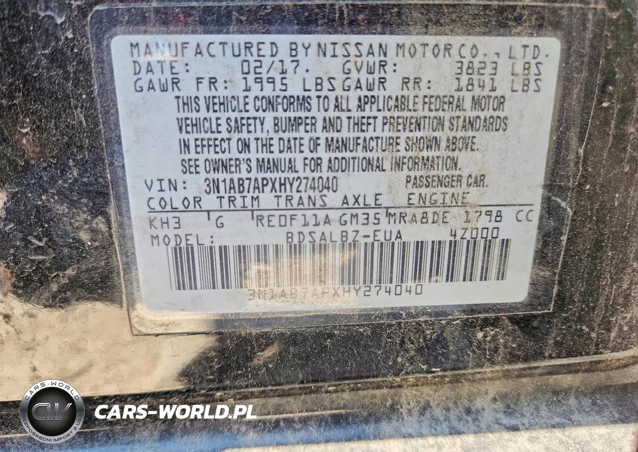 2017 Nissan Sentra S VIN:3N1AB7APXHY274040 - 13